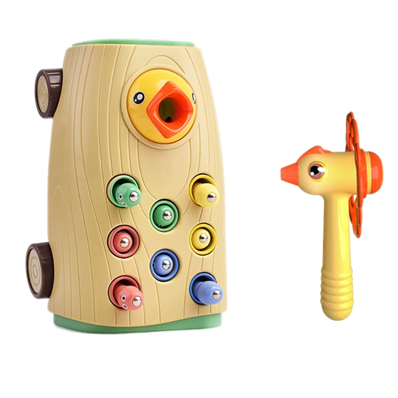 

Magnetic Woodpecker Catch the Worms Toy Catching and Feeding Game Pretend Play Toy