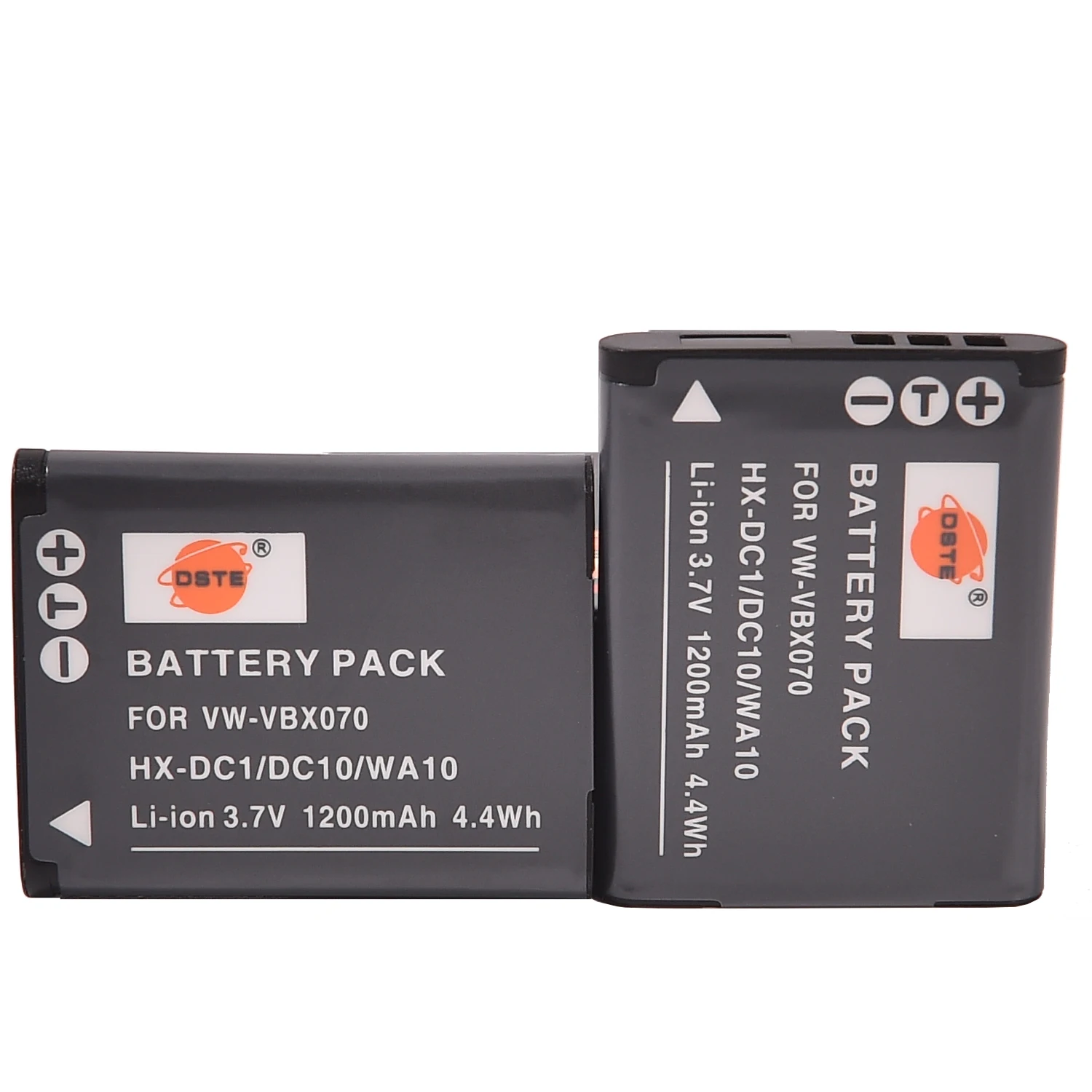 Аккумулятор DSTE для фотоаппарата 2 шт. Panasonic VW-VBX070 DC2 DC10 DC15 WA10 | Электроника