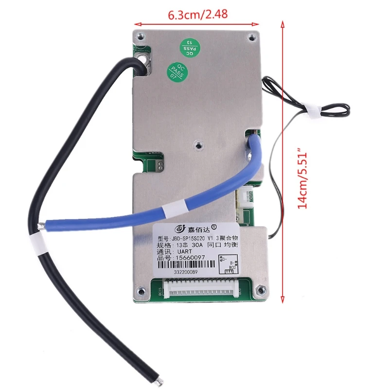 13S литиевая батарея Защитная плата BMS 30A полимер с Bluetooth умный UART интерфейс |