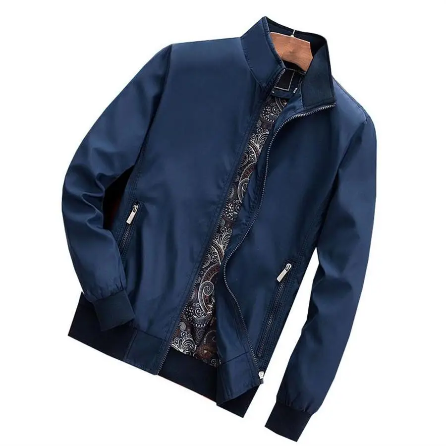 Мужская повседневная куртка-бомбер винтажные куртки пальто осенняя куртка 4xl