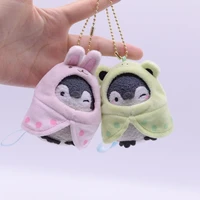 positive energy penguin kawaii cross dressing rabbit bear animal series plush small pendant cute creative bag ornaments toys