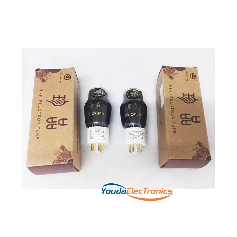 

1 matched pair Shuguang Treasure CV181-Z Vacuum Tube Replace CV181 CV181-T 6SN7