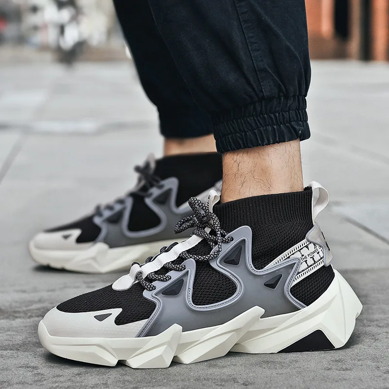 

Fashion Running Shoes for Men Breathable Mesh Men's Sneakers White Black Sports Mans Shoes Comfortable Outdoor Jogging Fitness 8