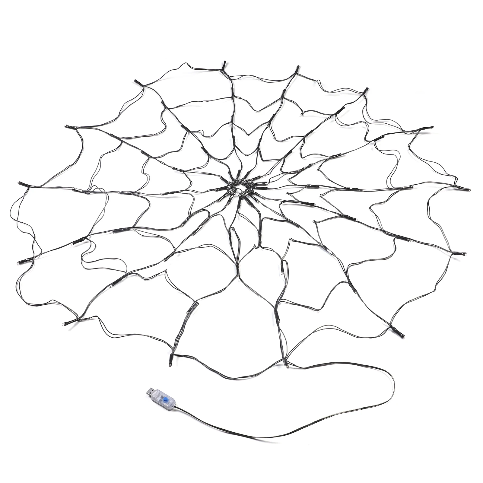 

LED SpiderWeb Light Halloween Spider Web Led String Lights Waterproof Cobweb Light Terror Halloween Party Decoration Normal