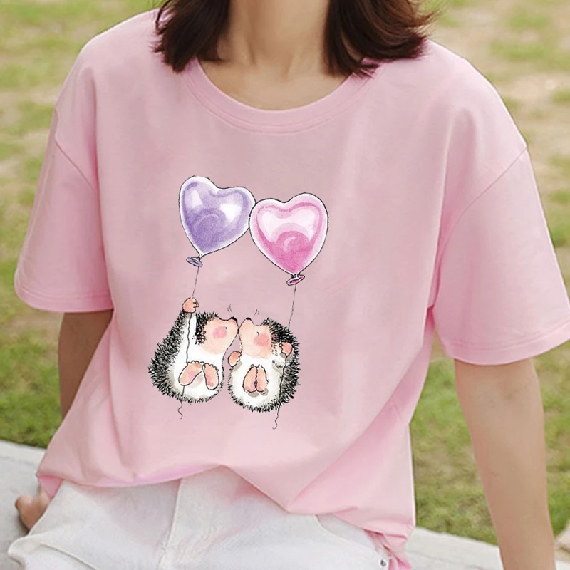 

Oversize Clothing Women Tshirts 2020 Femme T Shirt Ulzzang Harajuku Funny T-Shirt Large Size Loose O-neck Casual Women's T-Shirt