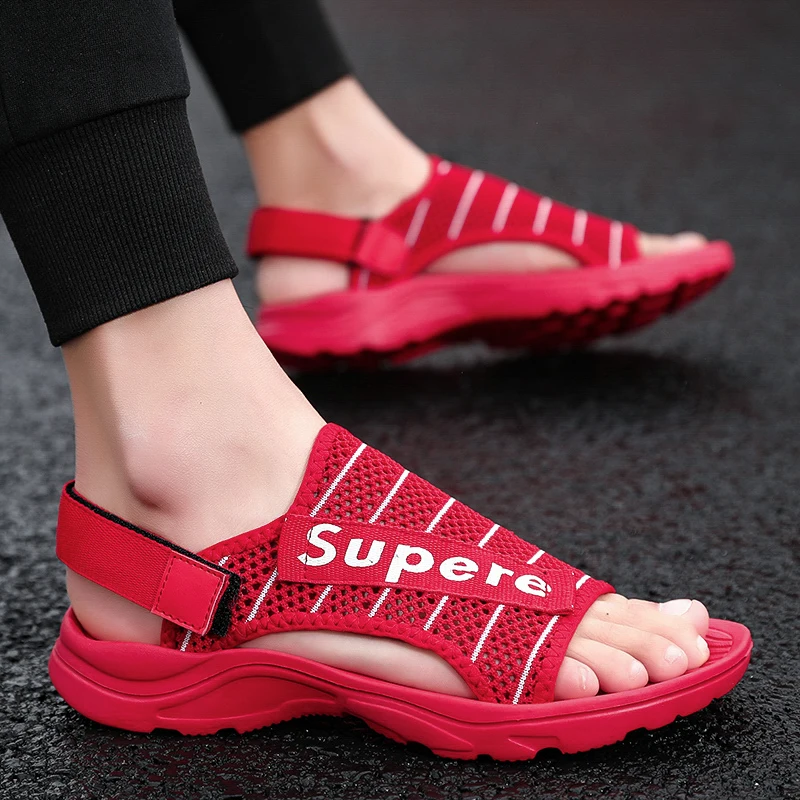 Summer Men's Sandals Beach Shoes Breathable Casual Lightweight Soft Bottom Outdoor Men | Обувь