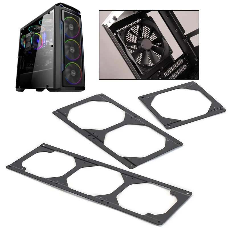 

Chassis Cooling Fan Conversion Adapter Bracket Holder for Computer Case Heatsink Gadget Accessories