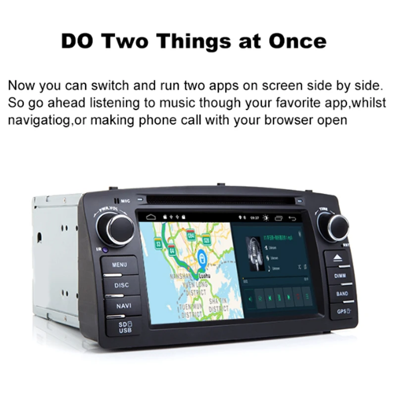 Автомобильный DVD-плеер Android 9 0 для Toyota Corolla E120 BYD F3 2 Din мультимедиа стерео GPS