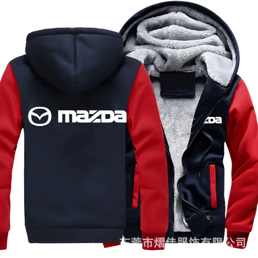 

High Quality New World Rally Championship Mazda Men Fashion Coat Wool Liner Jacket Sweatshirt Winter Thicken Warm Fleece gh8