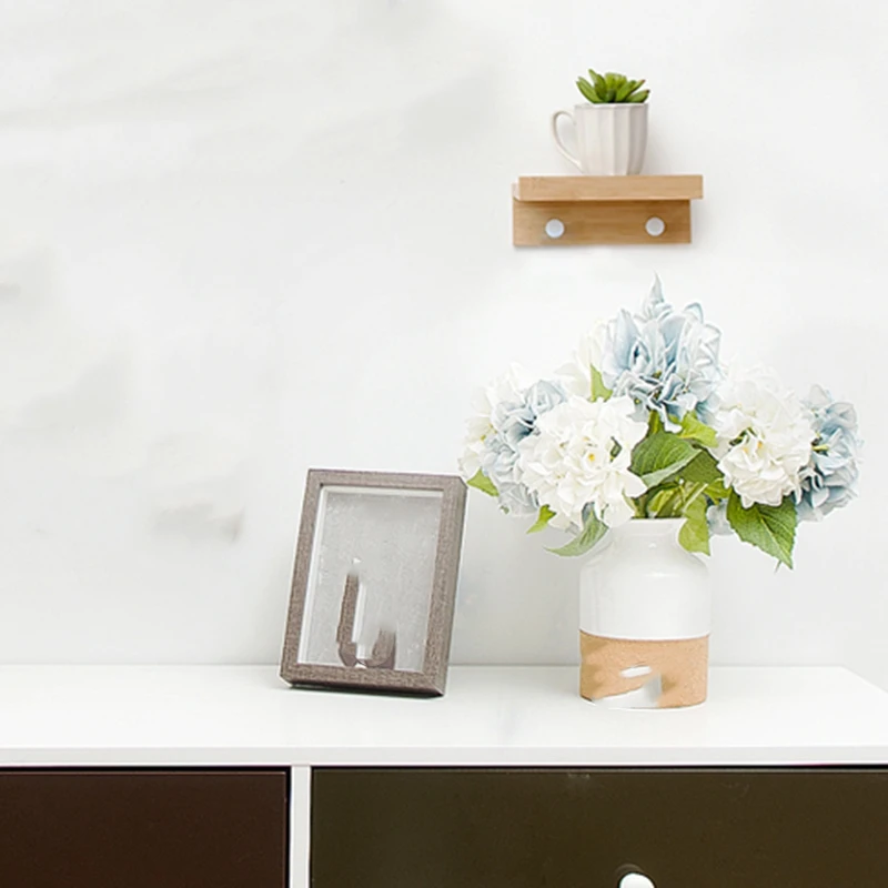 Креативная настенная полка из бамбукового крючка 2 | Дом и сад