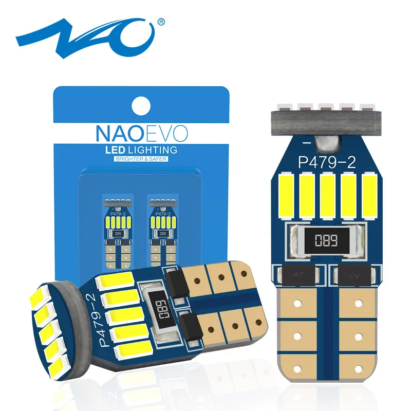 NAO W5W T10 светодиодный 5W5 автомобильный светильник 12V 194 для E90 E46 e36 интерьера белый
