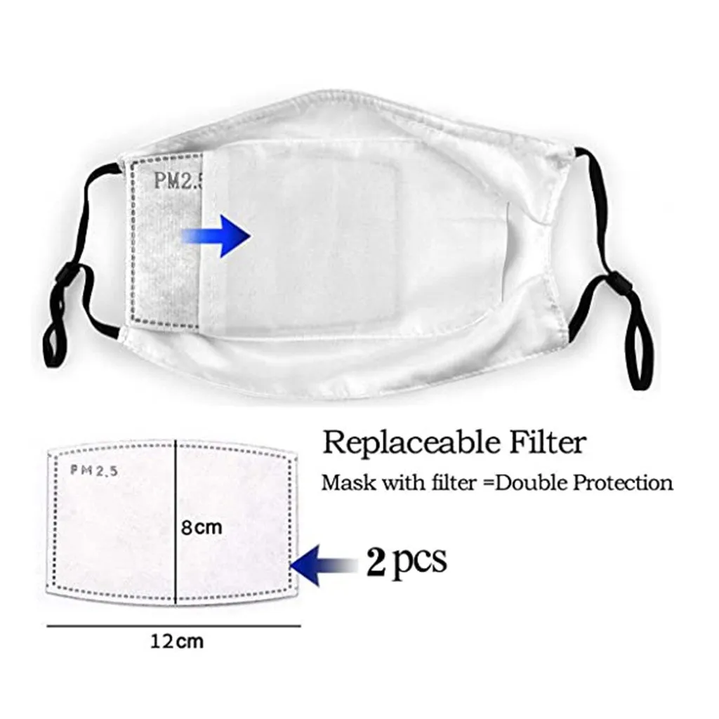 

Face Mask Cute Beagle Face Cover Mask Washable Mouth Guard with Filter Adults Breathable Care Reusable Printing Face Mouth Mask#