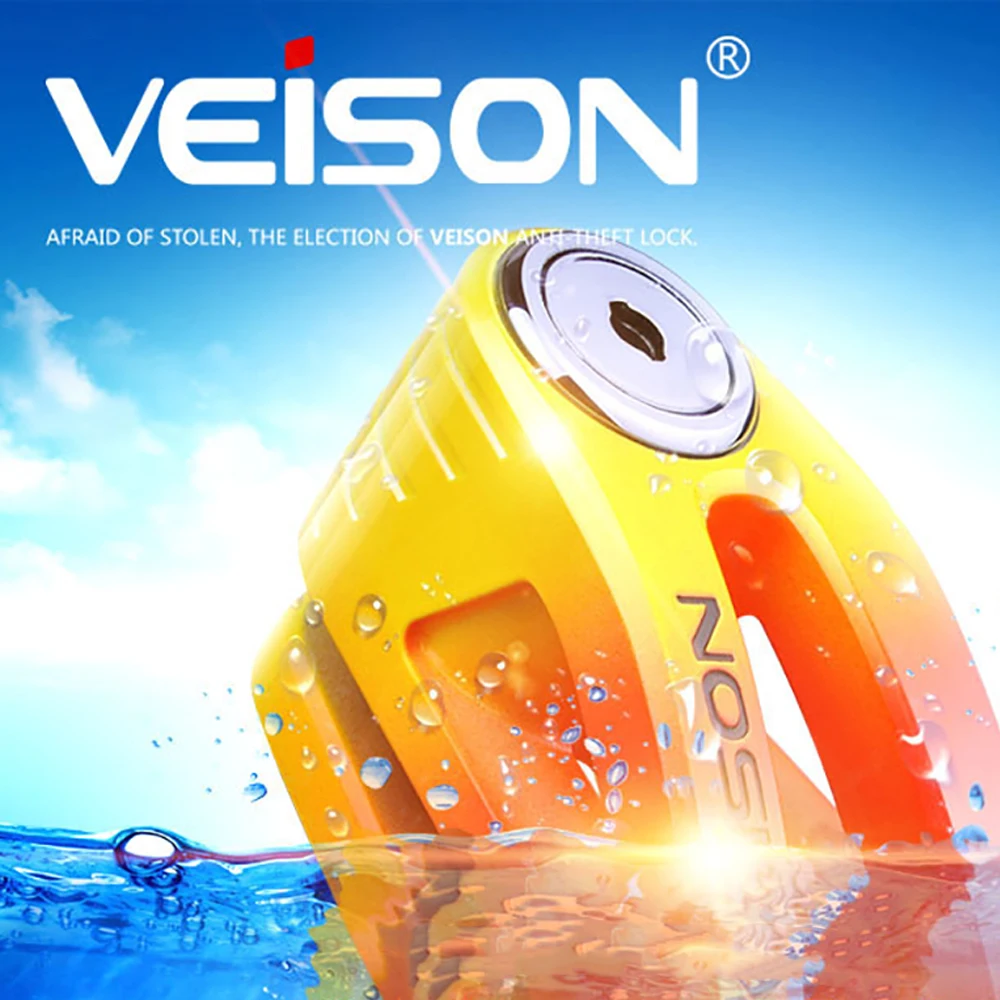 Велосипедный Замок VEISON Противоугонный дисковый тормоз для мотоцикла и
