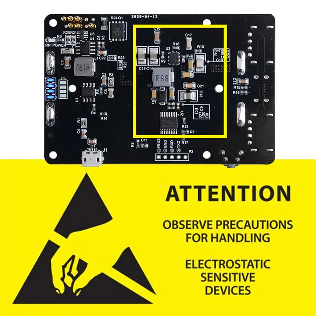 

RPI UPS Two Ports For Power Supply Expansion Mobile Power Supply Board Outputs Power Read Overvoltage Protection
