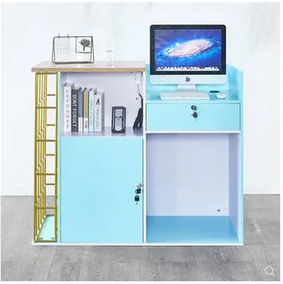 

Baking lacquer front desk display cabinet net red modern simple iron art cashier bar beauty salon dessert shop counter