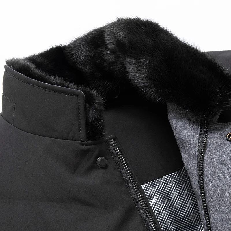 BATMO, Новое поступление, зимние мужские пуховики из 90% утиного пуха, мужские пуховики с воротником из меха норки, большие размеры, M-4XL 95080