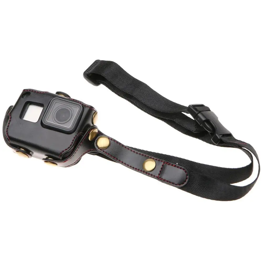 Yiwa защитный чехол для Gopro Hero 7 6 5 Black Edition PU кожаный r35 | Электроника