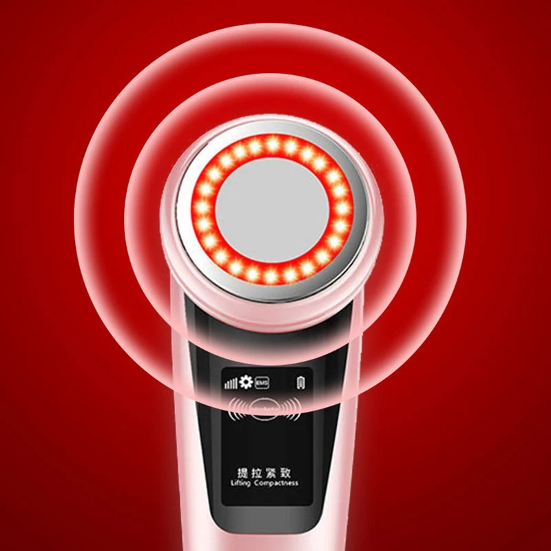 

Import and Export Color Light Rejuvenation Ems MiniCurrent Hot Compress Massage Facial Beauty Equipment