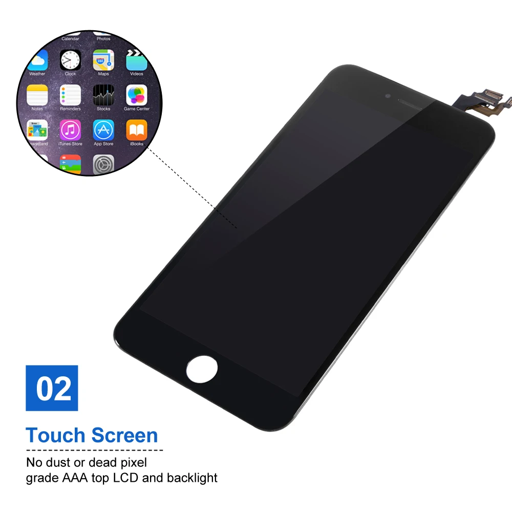 Сменный ЖК экран для iPhone 6 P|Экраны мобильных телефонов| |