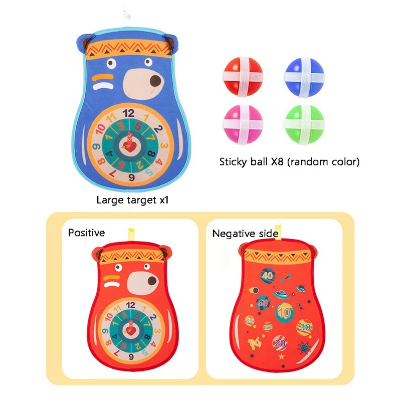 

Kid Dart Board Target Toy Set for Child Educational Interesting Indoor Outdoor Game Sport Tool Sticky Ball Toy
