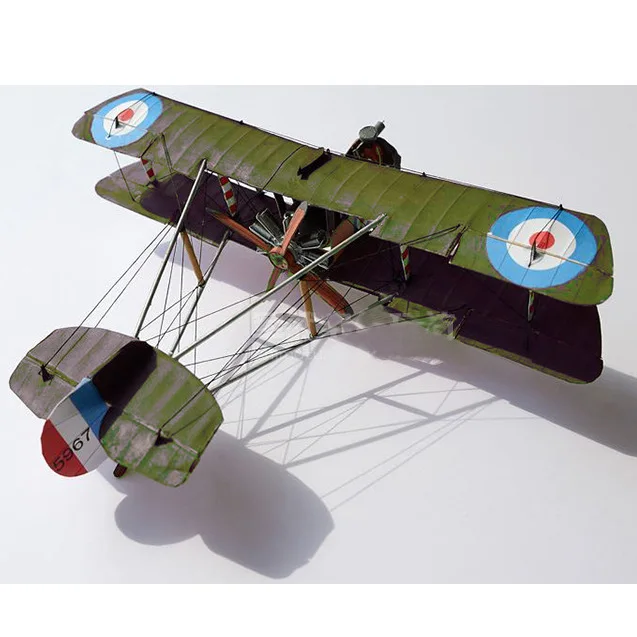 

1:33 Great British Airco DH.2 Single-seat Biplane Fighter 3D Paper Model England Airco DH.2 Aviation Model Military Collection