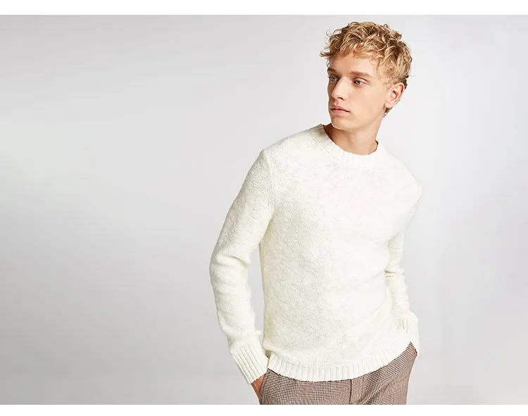 JackJones мужской сплошной цвет шерстяной ткани свитер 218425528