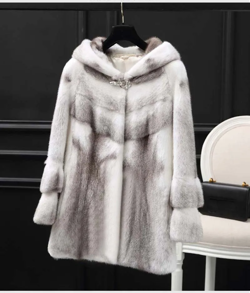 Женское модное роскошное пальто из меха норки зима 2019|Женские пальто| |
