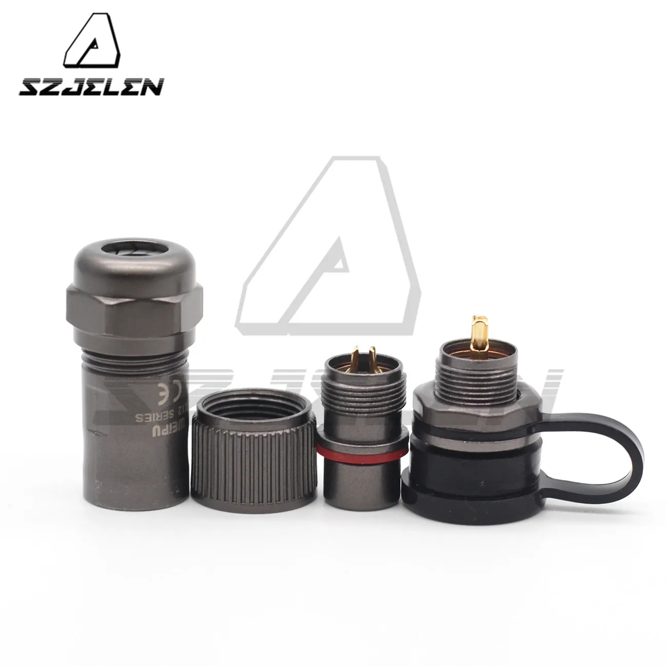 WEIPU ST12 series 2 pin Waterproof Connector Male Socket Female Plug LED Power Rear-nut Wire IP67 | Обустройство дома