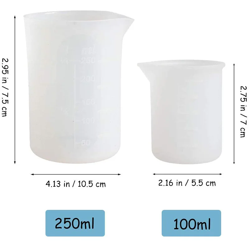 4 шт. Силиконовые Измерительные Чашки силиконовые чашки для смешивания