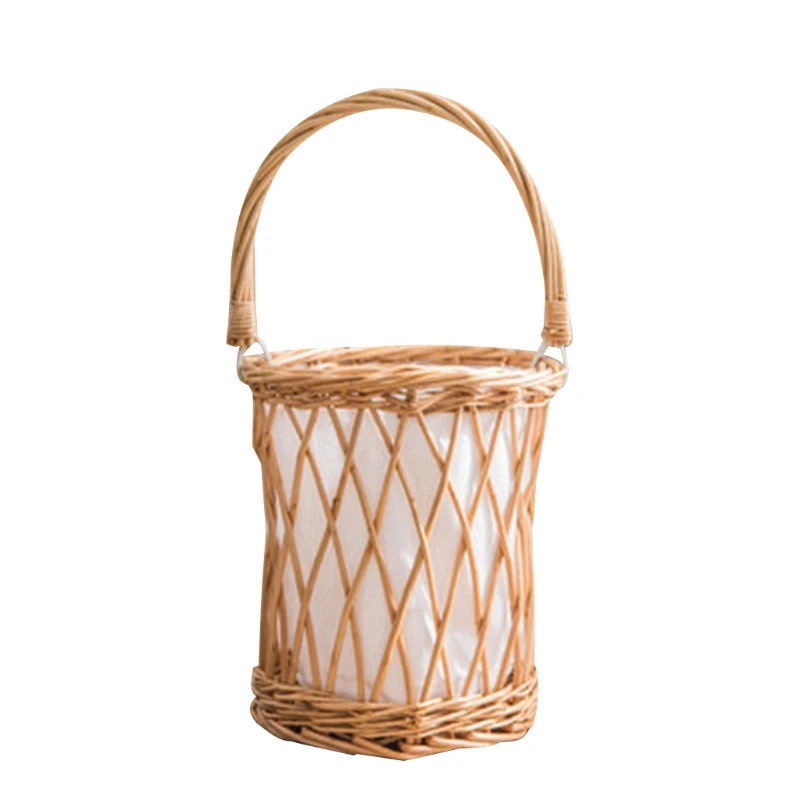 Плетеная ручная корзина из натурального ротанга для цветов 41 шт. | Дом и сад