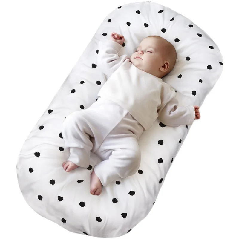 

45*85cm Baby Crib for Girls Boys Portable Travel Babynest Bed Newborn Mattress Protector Comfortable Toddler Bedding