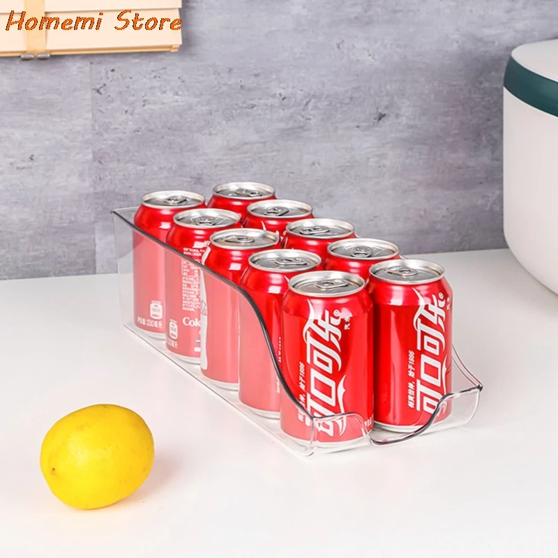 

Refrigerator Drink Containers Organizer Drink Dispenser Holder Freezer Kitchen Cabinets Clear Plastic Food Storage Rack