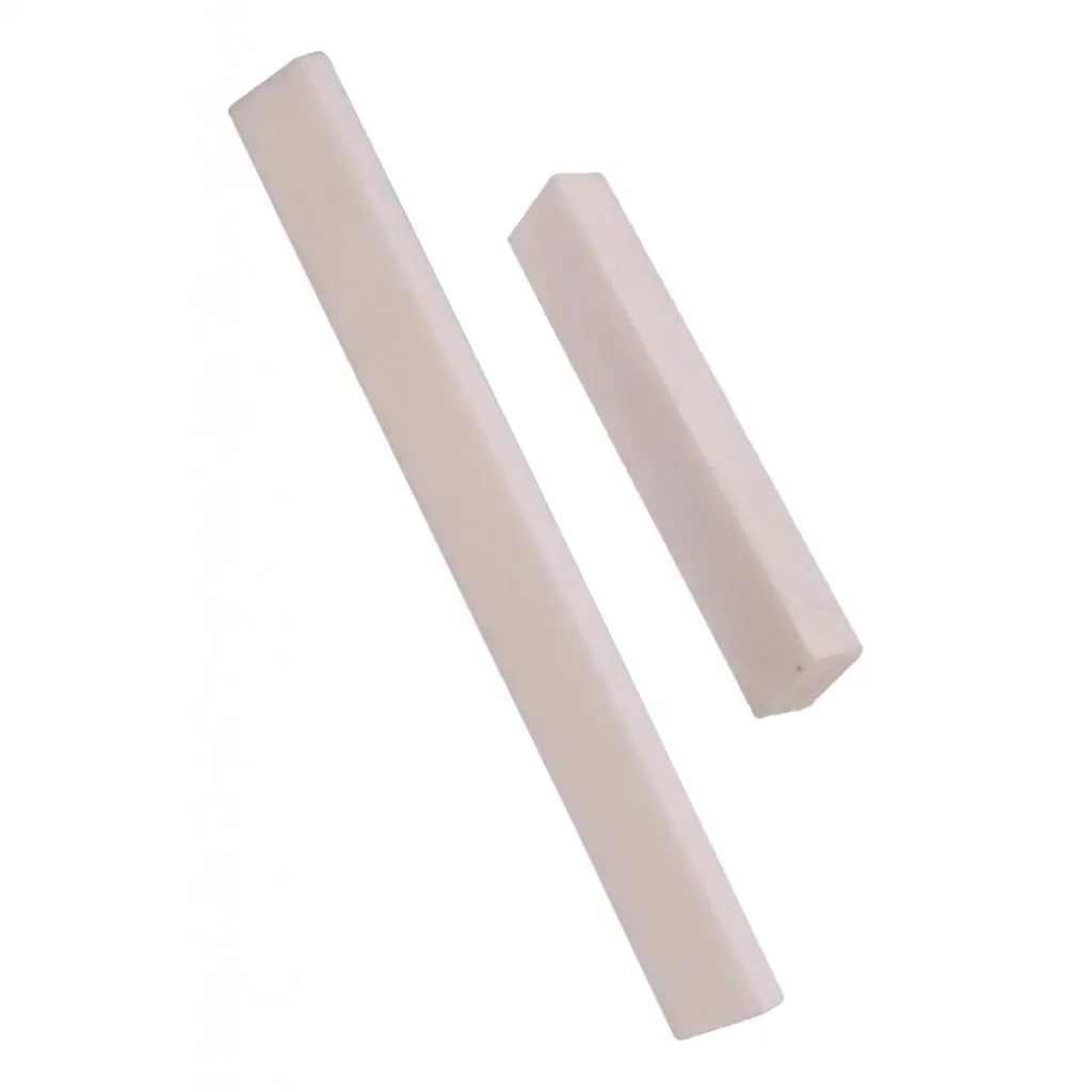 

2pcs Guitar Saddle Nut Bone 6 String Acoustic Guitar Bridge Saddle Nut Repair Replacement Accessory