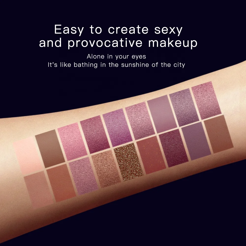 SENANA Natural Brighten 18 Colors private label makeup cosmetics long lasting shining waterproof High Pigment eye shadow |