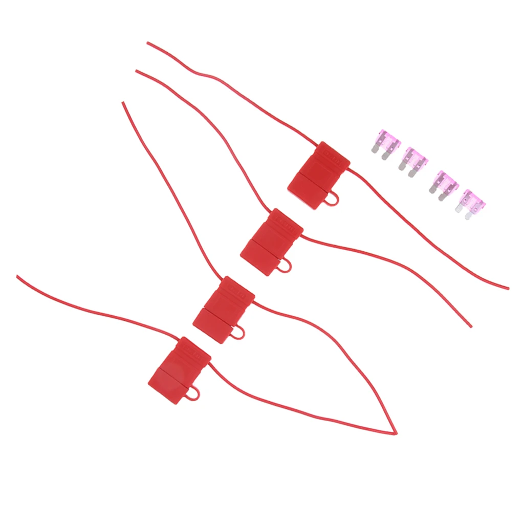 4 шт. встроенное лезвие мини держатель предохранителя коробка для автомобиля