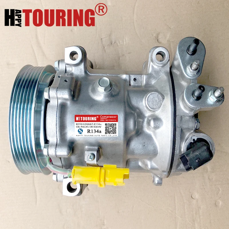 Компрессор SD7C16 A/C для Peugeot 407 607 CITROEN C5 C4 9663315480 9670022180 9656572680 9648138680 550806 6453RH 6453XA 6453RG|ac