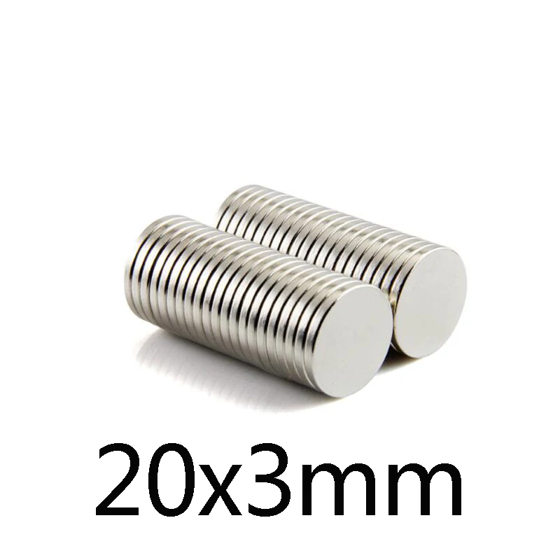 

5/10/20/30/50pcs 20x3 Sheet Neodymium Magnet 20mmx3mm Round Powerful NdFeB Magnets 20x3mm Rare Earth Magnetic Disc magnet 20*3mm