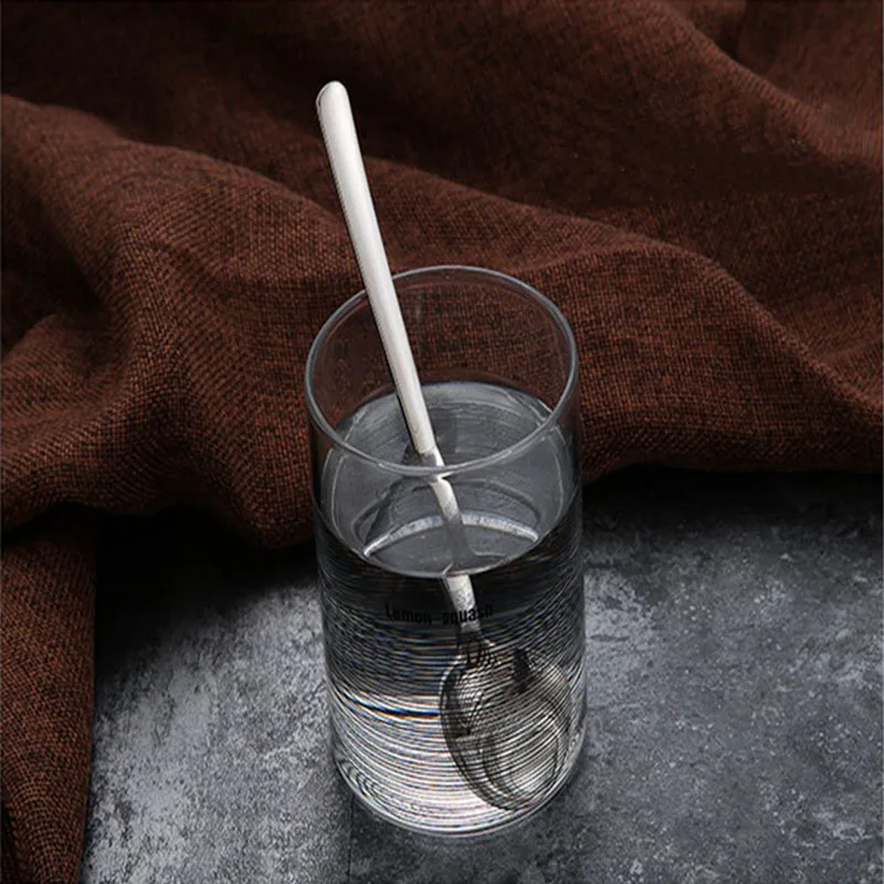 304 ложка из нержавеющей стали Корейская десертная вилка для кофе с длинной ручкой