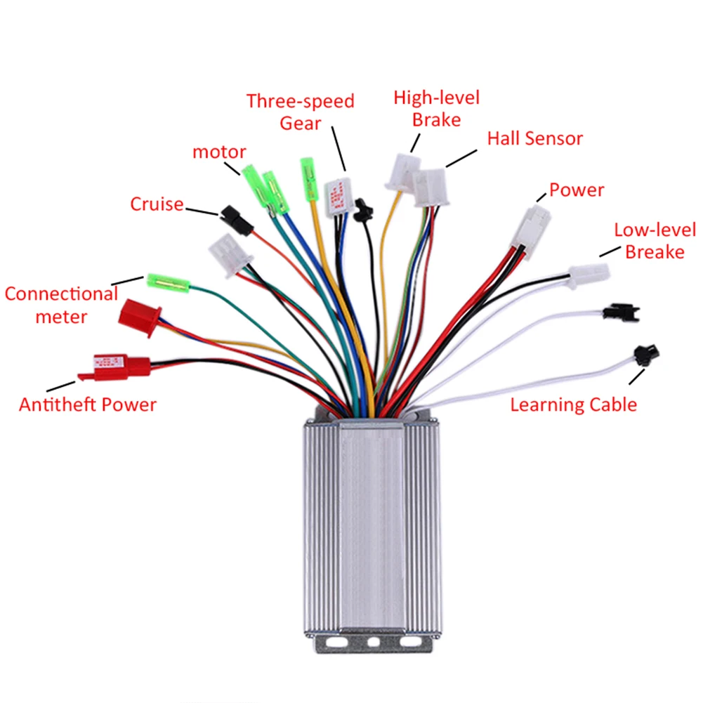 Electric Bike Accessories DC 36V/48V Electric Bike 350W Brushless Motor Controller for Electric Bicycle E-bike Scooter Accessori