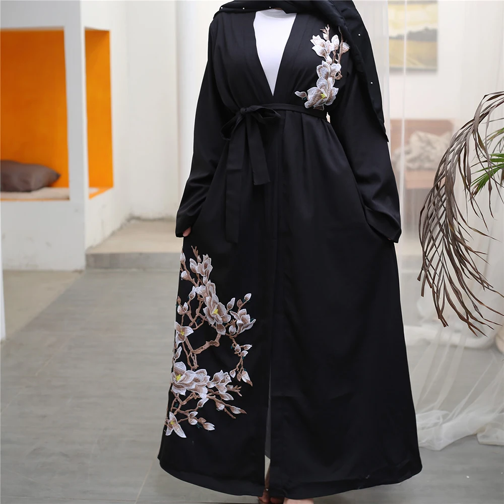 Рамадан ИД Мубарак Абая Турция кимоно кардиган хиджаб мусульманское платье кафтан Оман Исламская одежда Абая для женщин Кафтан Дубай