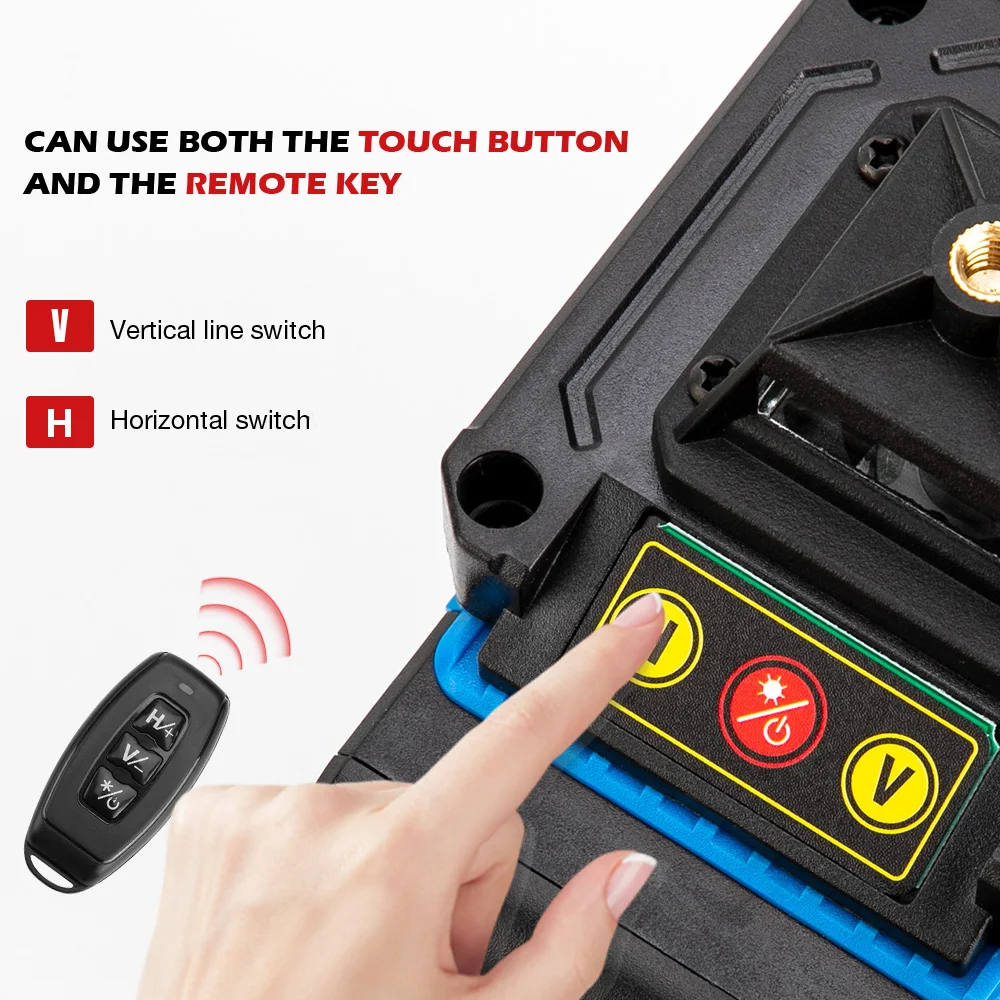16 Lines 4D /8 2D Green Laser Level Self-Leveling Wireless Remote 360 Horizontal &amp Vertical Cross With Battery | Инструменты