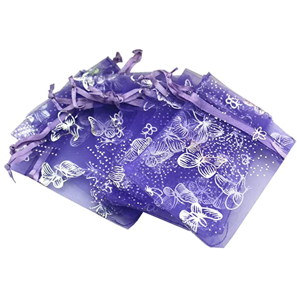 

100pcs 11 Colors Jewelry Bag 10*12 Cm Wedding Gift Organza Bag Jewelry Packaging Display & Jewelry Pouches