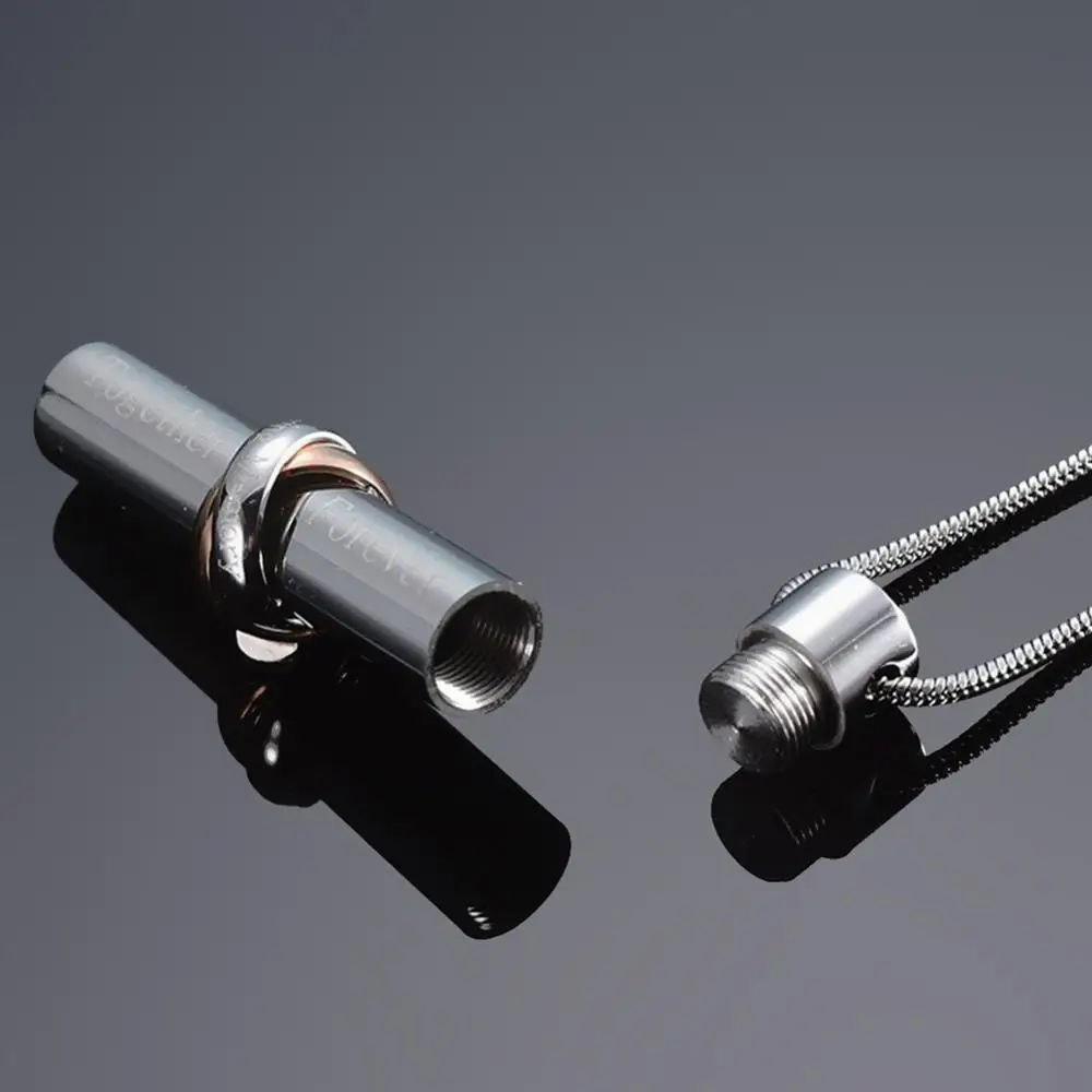 Женский Мужской урн ожерелья для пепла из нержавеющей стали Бесконечность