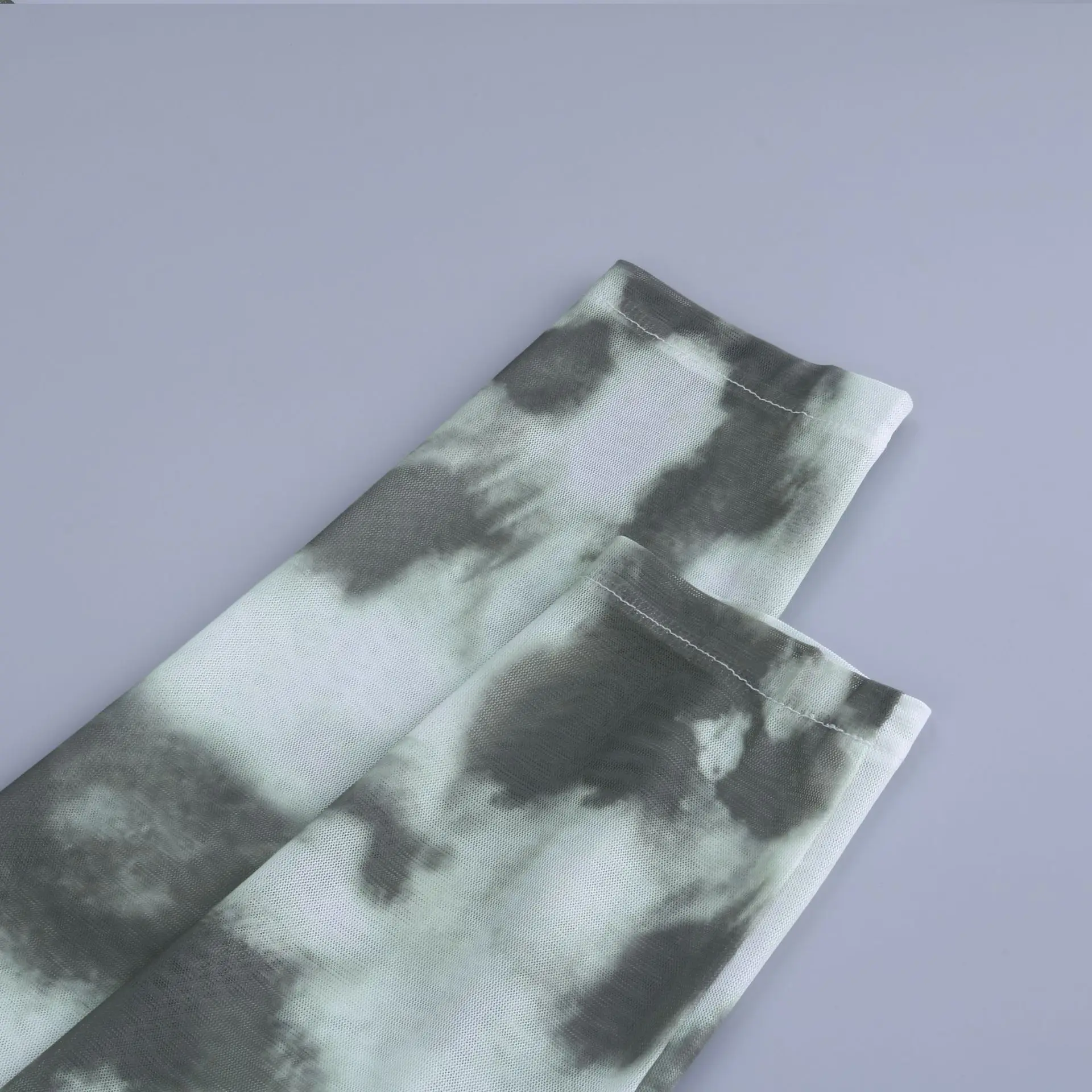 

Duena Mesh Crop Top Women Button Up Sexy Slim Club Outfits 2021 Spring Summer Ladies See Through Long Sleeve Brown T Shirt