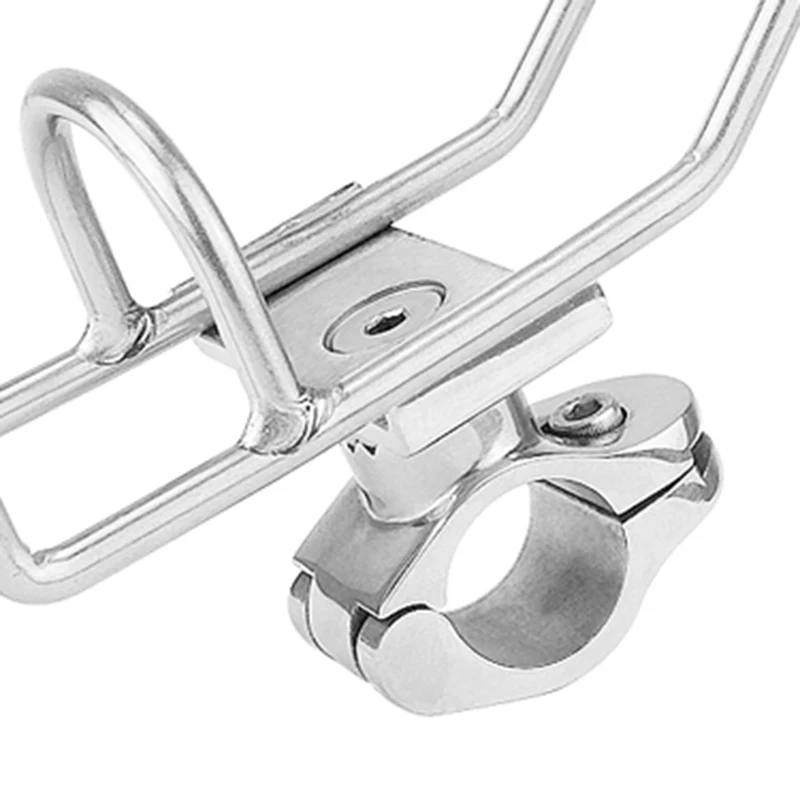 

1PCS Stainless Steel 316 Fishing Rod Rack Holder Pole Bracket Support Clamp on Rail Mount Boat Accessories