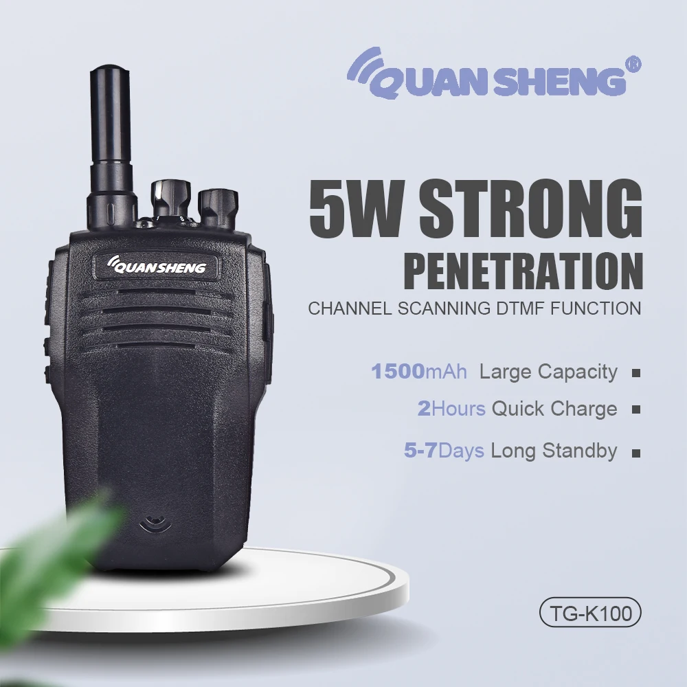 Мини рация UHF Band ручная двухсторонняя радиосвязь Quansheng TG K100 Transceiver