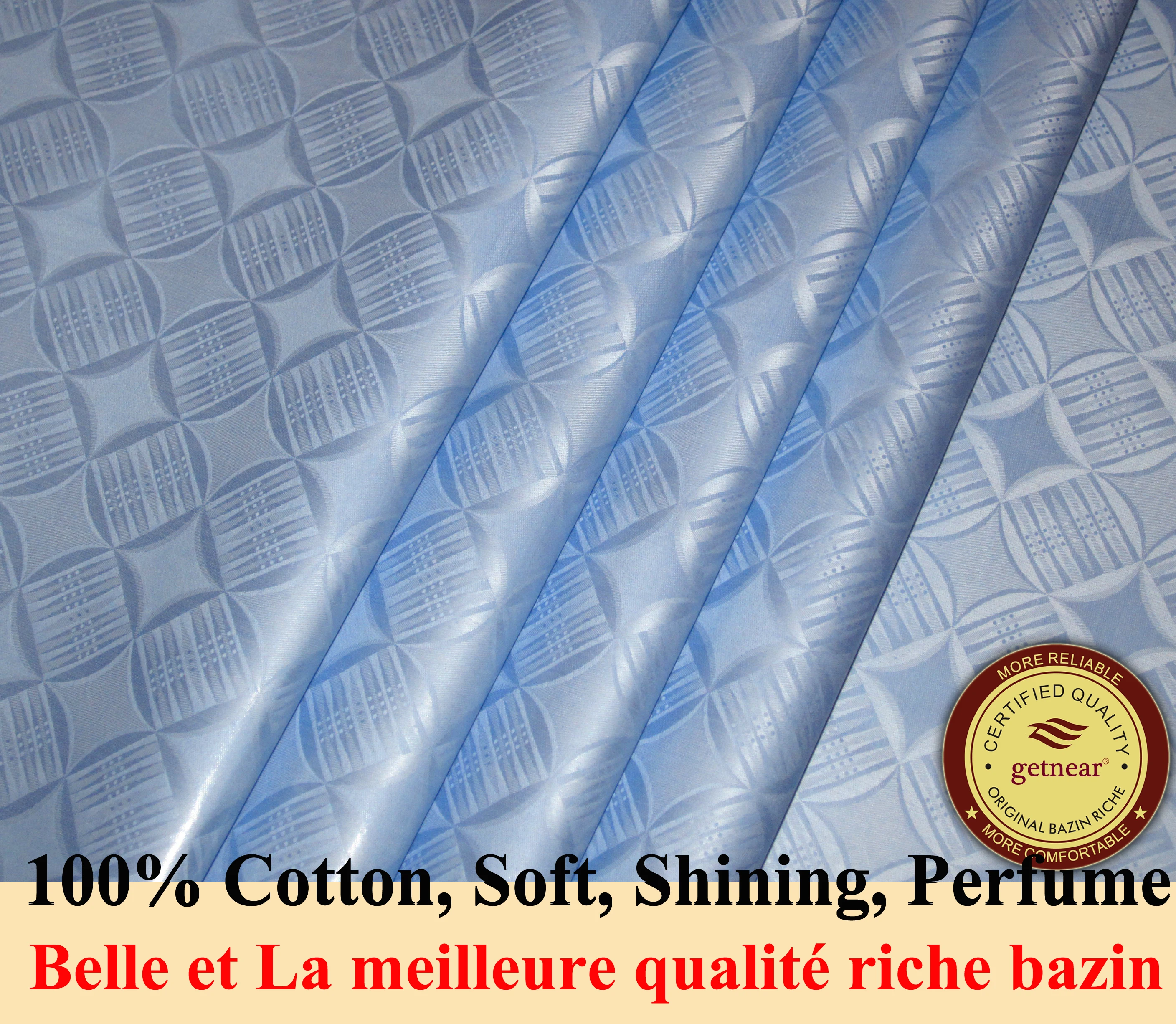 Guinea Brocade Ткань высокое качество Базен Riche (аналог Getzner) 10 ярдов/шт Senegal Garment Tissu