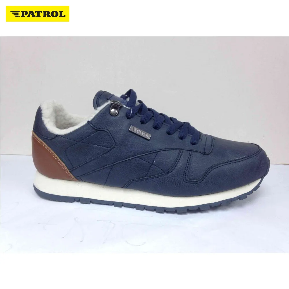 Мужская обувь PATROL п/ботинки осень зима искусственная кожа цвет синий