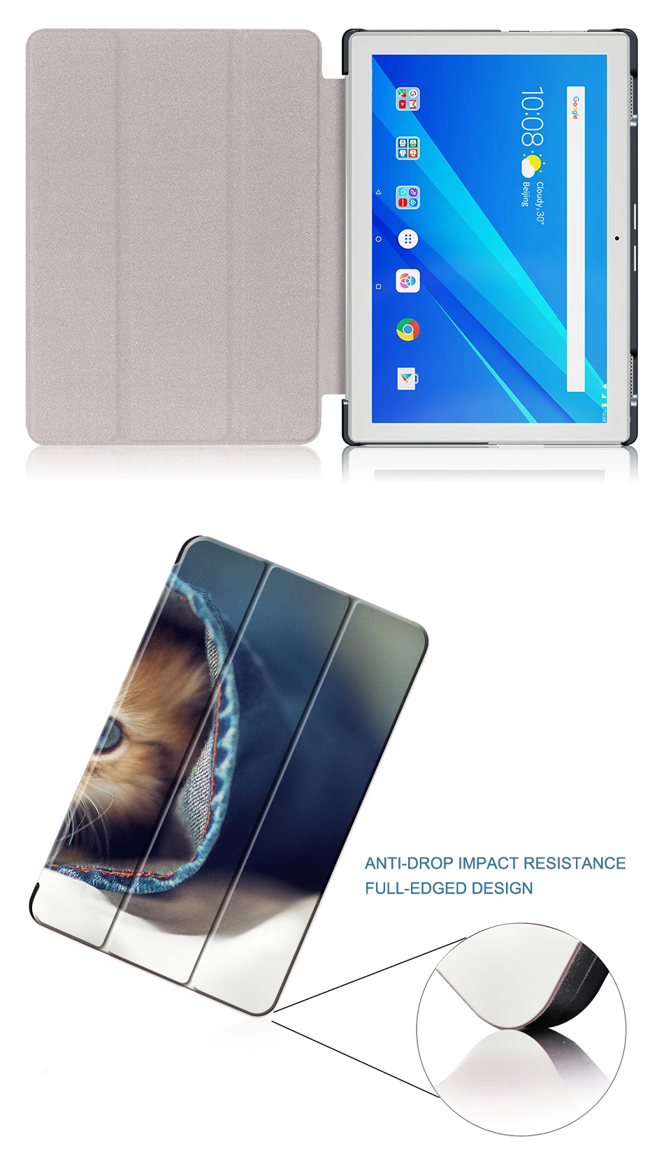 MTT чехол для планшета с милыми животными для lenovo Tab 4 10 TB-X304L TB-X304F TB-X304N Тонкий чехол из искусственной кожи с магнитной подставкой