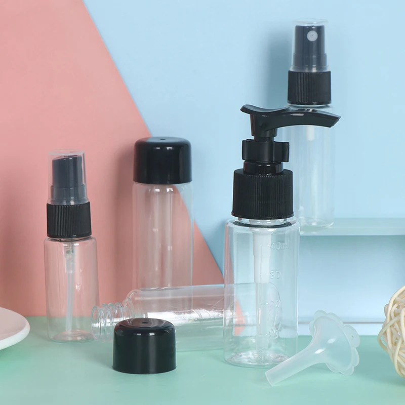 

7Pcs/Set Portable Travel Mini Empty Make Up Container Bottles Cosmetic Face Cream Pots Travel Accessories Empty Make Up Bottle